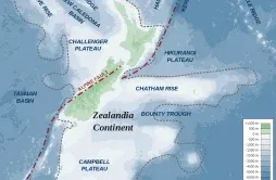 地质学家发现第八洲西兰大陆 但仍有谜团未解开