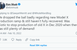 马斯克称停止生产旧款Model X是非常愚蠢的决定