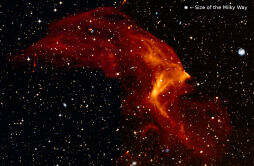 天文学家看到巨大的冲击波：是整个银河系的60倍