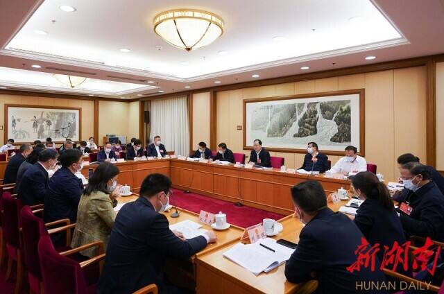 分组讨论现场。以上图片均为湖南日报全媒体记者 唐俊 赵持 摄