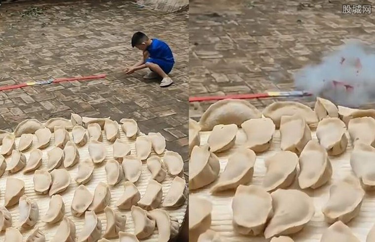 担心疫情被封外地男子提前过年 在家乡放爆竹做饺子