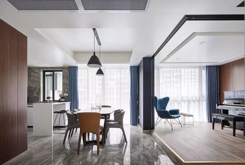 164平米的五居室，采用现代风格装修的效果如何呢？
