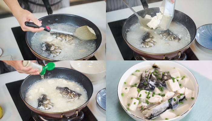 鱼头豆腐汤的做法 酸菜鱼头豆腐汤的做法