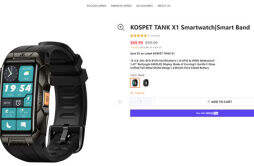 KOSPET Tank X1 智能手表发布，最新售价 69.99 美元