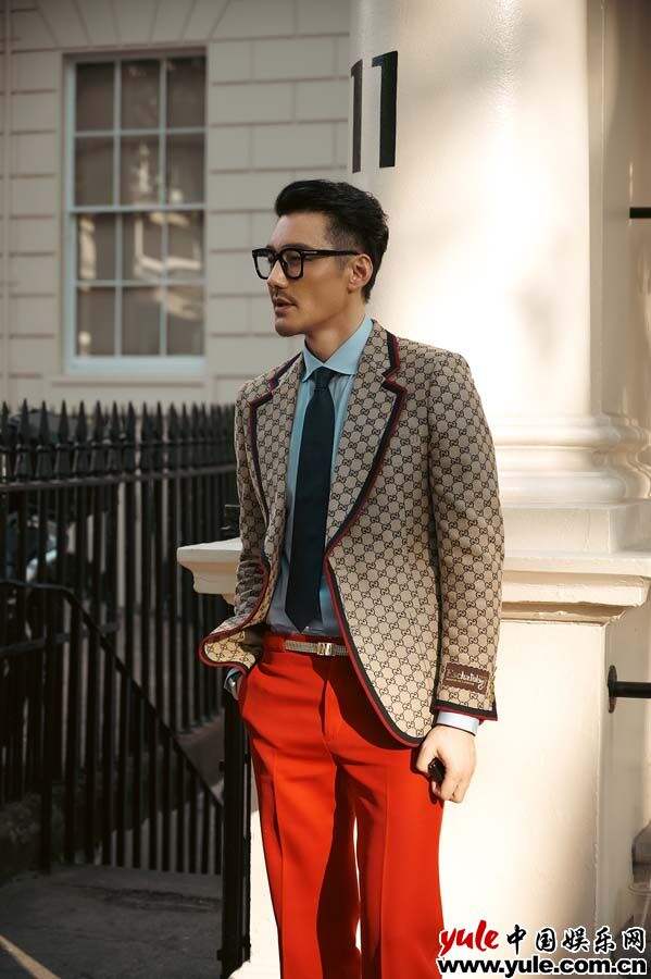 伦敦时装周全球代言人胡兵  经典五套穿搭演绎时尚绅士名片