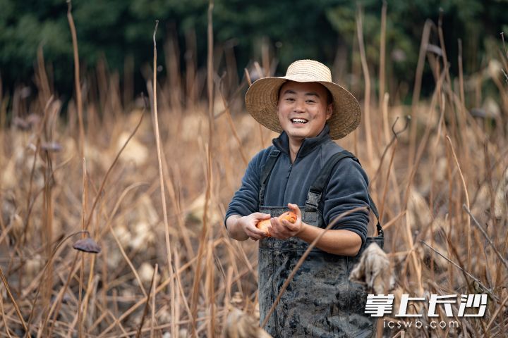 宁乡田园牧歌农场负责人喻超。均为共青团长沙市委供图