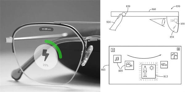 苹果两项 AR 眼镜：被动式散热设计、数字表冠