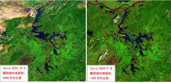 鄱阳湖出现今年首次长江水倒灌