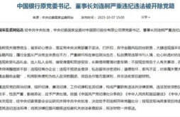 中国银行原党委书记董事长刘连舸被开除党籍 造成重大金融风险