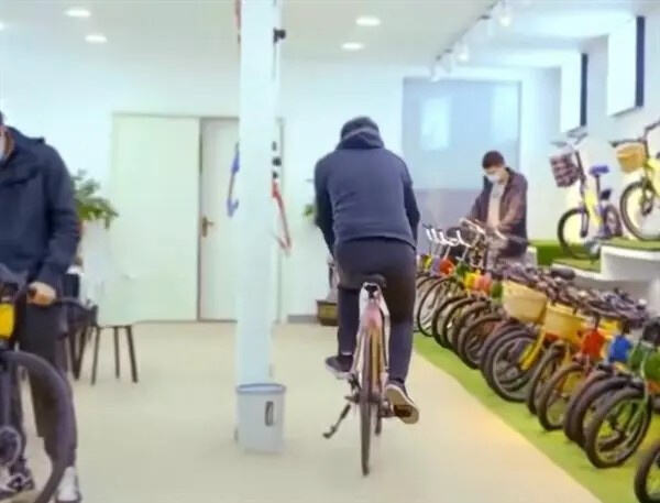 广西一名小伙子竟然用竹子制造自行车