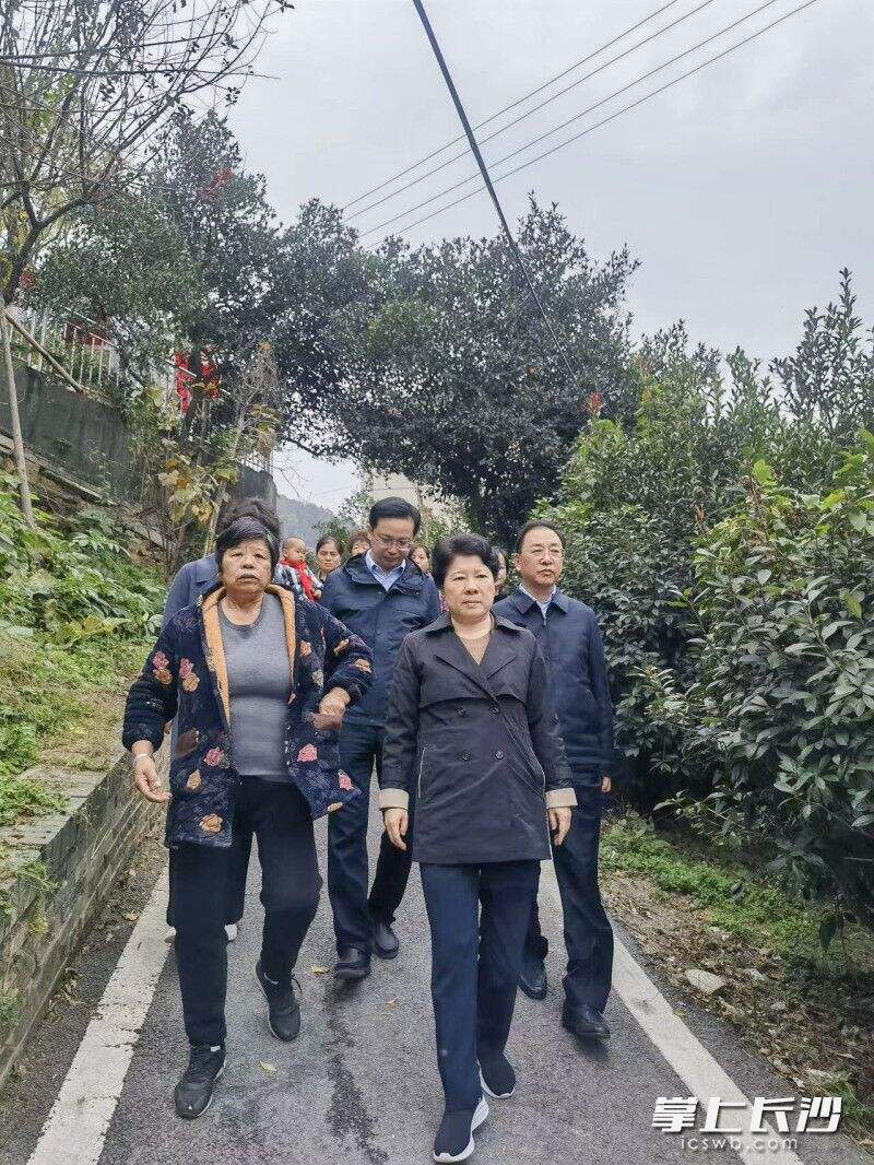 吴桂英随机检查城中村卫生保洁、垃圾分类处理和清运、路域环境整治等情况。