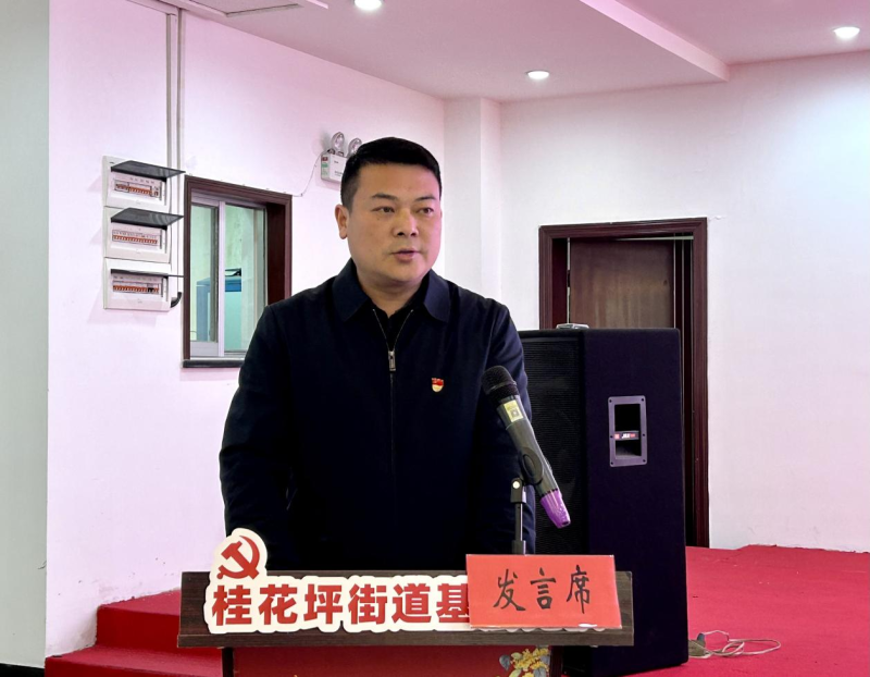 九峰苑社区党委书记龙象现场述职。