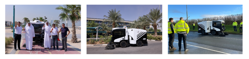 Autowise V3在迪拜、利雅得、普雷斯顿进行清扫作业