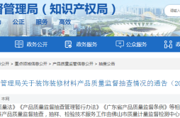广东省佛山市市场监管局关于装饰装修材料产品质量监督抽查情况的通告（2023年第27号）