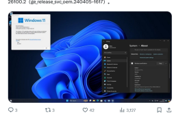 微软推送 Windows 11 Build 26100.2 预览版更新
