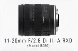 腾龙首款RF卡口镜头11-20mm F2.8 Di III-A RXD公布