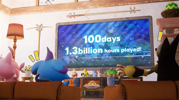 《幻兽帕鲁》发售仅百天，玩家游玩时长超 13 亿小时