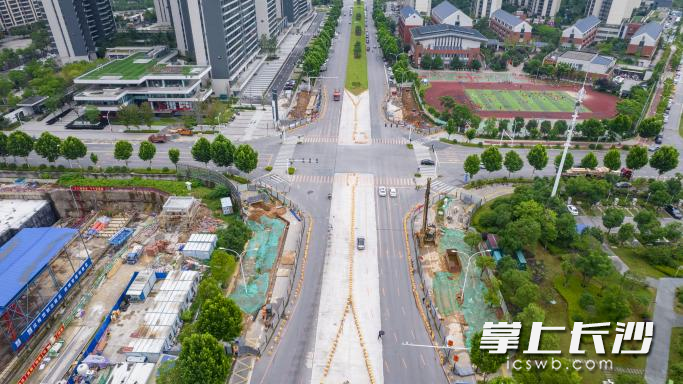 梧桐路节点航拍。