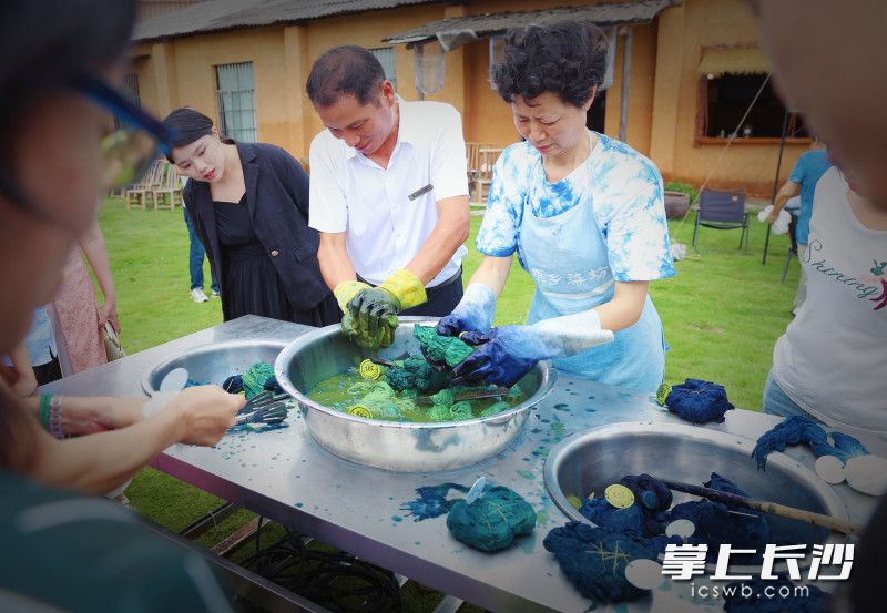 现场手把手教植物染。